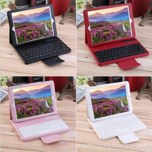 wholesale Wireless Removable Smart Bluetooth Keyboard Leather Case for Apple iPad Pro